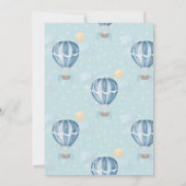 Waterverf baby shower Vervoer Kaart (Achterkant)