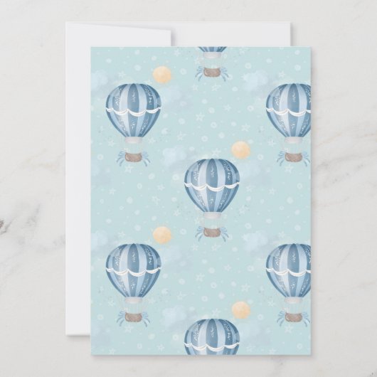 Waterverf baby shower Vervoer Kaart (Achterkant)