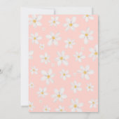 Waterverf baby shower voor goudbloem kaart (Achterkant)