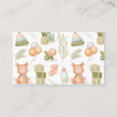 Waterverf Baby Speelgoed — luierspoeling Informatiekaartje (Achterkant)