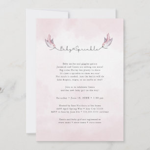 Waterverf baby sprinkhaan kaart