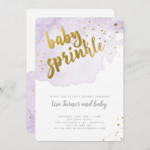 Waterverf Baby Sprinkle - Lavendel