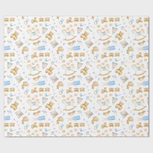 Waterverf Baby Toys Train Bunny Rabbit Baby Cadeaupapier (Vlak)