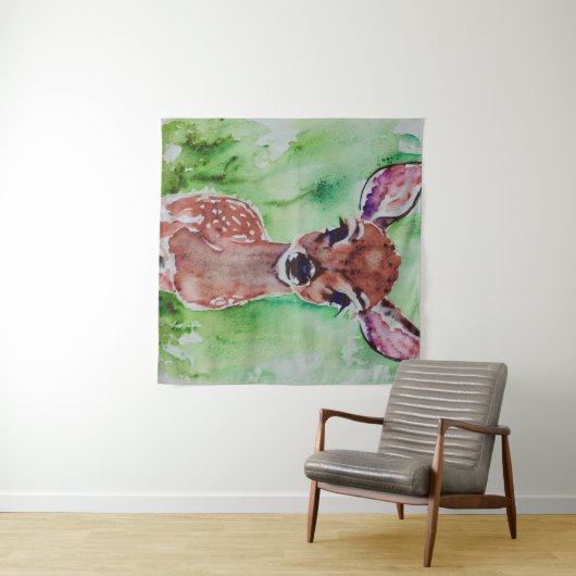 waterverf baby wandkleed (In Situ (horizontaal))