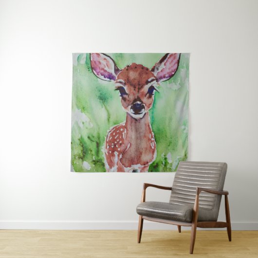 waterverf baby wandkleed (In situ)