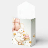 Waterverf Baby Witte Gans Verjaardagsfeest Schatti Bedankdoosjes (Geopend)