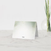 Waterverf Baby Witte Gans Verjaardagsfeest Schatti Bedankkaart (Achterkant)