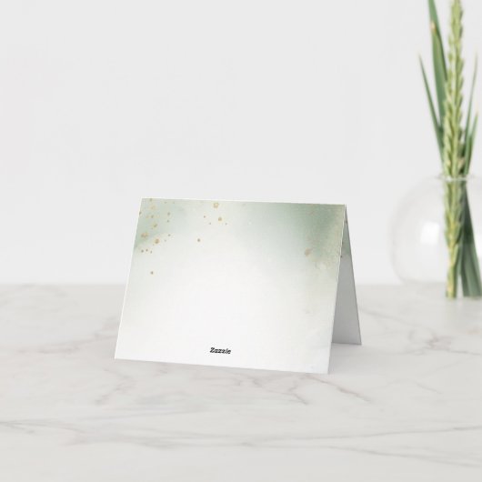 Waterverf Baby Witte Gans Verjaardagsfeest Schatti Bedankkaart (Achterkant)