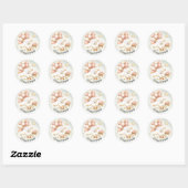 Waterverf Baby Witte Gans Verjaardagsfeest Schatti Ronde Sticker (Vel)