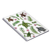 Waterverf Baby Zee Turtle Friends Patroon Notitieboek (Rechterzijde)