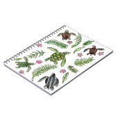 Waterverf Baby Zee Turtle Friends Patroon Notitieboek (Linkerzijde)