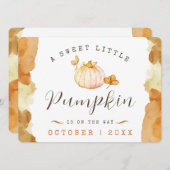 Waterverf Baby Zwangerschap Aankondiging (Voorkant / Achterkant)