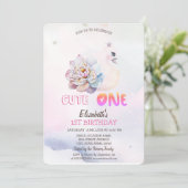 Waterverf Baby zwoegventiel 1ste Kaart (Staand voorkant)