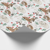 Waterverf babybeboten cadeaupapier (Hoek)