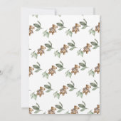 Waterverf babykleding | Boho Boy-Baby shower Kaart (Achterkant)