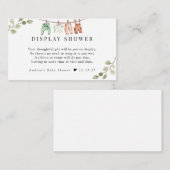 Waterverf babykleding | Boho Boy Display Douche Informatiekaartje (Voorkant / Achterkant)