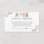 Waterverf babykleding | Boho Boy Display Douche Informatiekaartje (Voorkant)