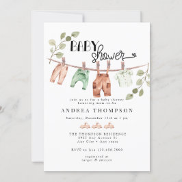 Waterverf babykleding | Boho BoyBaby Douche Kaart