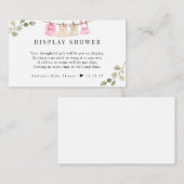 Waterverf babykleding | Boho Girl Display Douche Informatiekaartje (Voorkant / Achterkant)