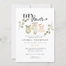 Waterverf babykleding | Boho Meisje Baby shower