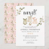 Waterverf babykleding | Boho Meisje Baby shower Kaart (Voorkant / Achterkant)