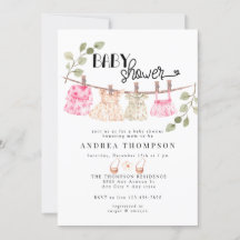 Waterverf babykleding | Boho Meisje Baby shower