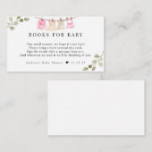 Waterverf babykleding | Boho Meisjes Boeken voor B Informatiekaartje (Voorkant / Achterkant)