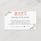 Waterverf babykleding | Boho Meisjes Boeken voor B Informatiekaartje (Voorkant)