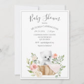 Waterverf babyshower IJsbeer Kaart (Voorkant)