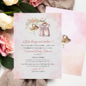 Waterverf BabyUitnodiging Kaart