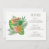 Waterverf Bachelorette Beach Party - Uitnodiging (Achterkant)