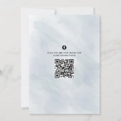 Waterverf Bachelorette Party Blue Crab QR Code Kaart (Achterkant)