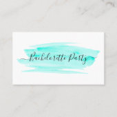 Waterverf Bachelorette Party Ticket (Voorkant)