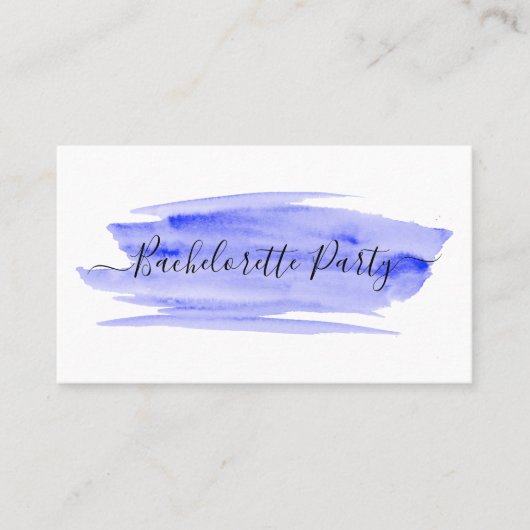 Waterverf Bachelorette Party Ticket (Voorkant)