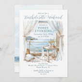Waterverf Bachelorette Party Weekend Oceanside Kaart (Voorkant / Achterkant)