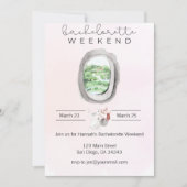 Waterverf Bachelorette Weekend Kaart (Voorkant)