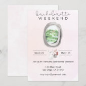 Waterverf Bachelorette Weekend Kaart (Voorkant / Achterkant)