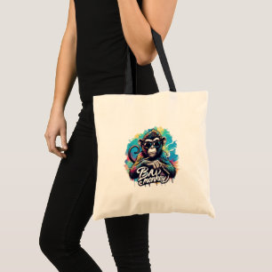 Waterverf Bad Monkey Canvas tas