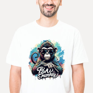 Waterverf Bad Monkey T-shirt