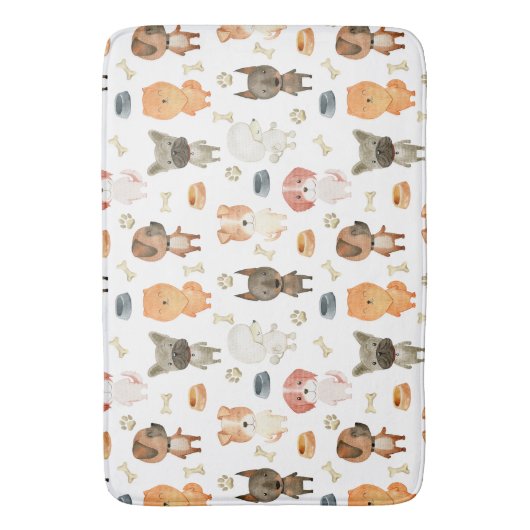 Waterverf. Badmat (Voorkant Verticaal)