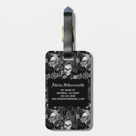 Waterverf Bagagelabel (Achterkant verticaal)