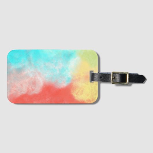 Waterverf Bagagelabel (Voorkant (horizontaal))