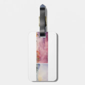 Waterverf Bagagelabel (Achterkant verticaal)