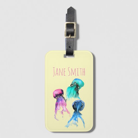 Waterverf Bagagelabel (Voorkant (verticaal))