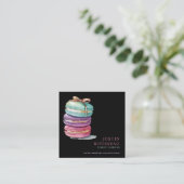 Waterverf Baker Bakery Pastry Chef Vierkante Visitekaartje (Staand voorkant)