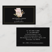 Waterverf Baker Cake Pastry Chef Visitekaartje (Voorkant / Achterkant)