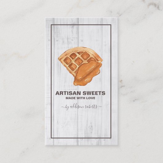 Waterverf Bakery Artisan Sweets Visitekaartje (Voorkant)