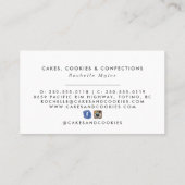 Waterverf Bakery Logo | Florence-Visitekaartje Visitekaartje (Achterkant)