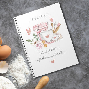 Waterverf Bakery standmixer Recepten Notitieboek