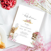 Waterverf Baking Girl Baby shower Kaart